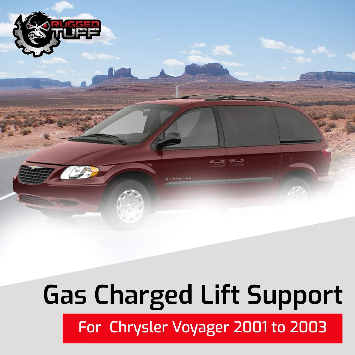 Rear Liftgate Lift Supports Shocks Struts for 01-07 Dodge Grand Caravan, 00-07 Chrysler Town & Country, 01-03 Chrysler Voyager Hatch Trunk Gas Dampers 4535 04894554AB (2 Qty)