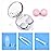 Cute Contact Lens Case Portable Travel Box with Mirror Tweezers Remover Tool Solution Bottle for Office and Outdoor