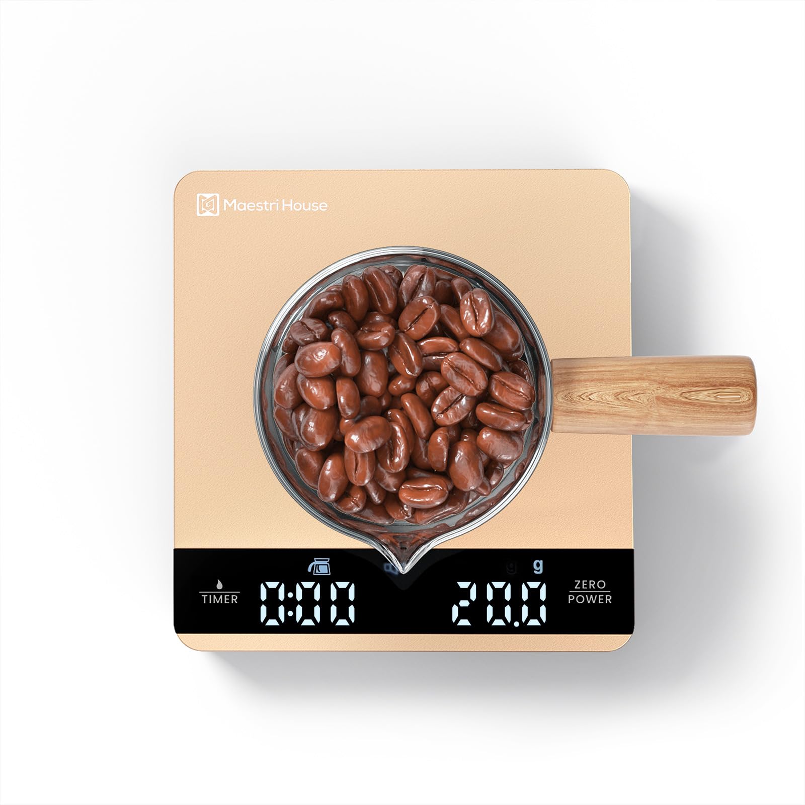 Maestri House Mini-Kaffeewaage mit Timer