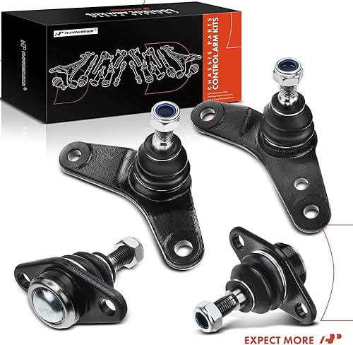 Miniatura 8 de A-Premium Juego de 4 juntas de rótula delantera inferior interior y exterior, compatible con Mini Cooper 2002 2003 2004 2005 2006 2007 2008