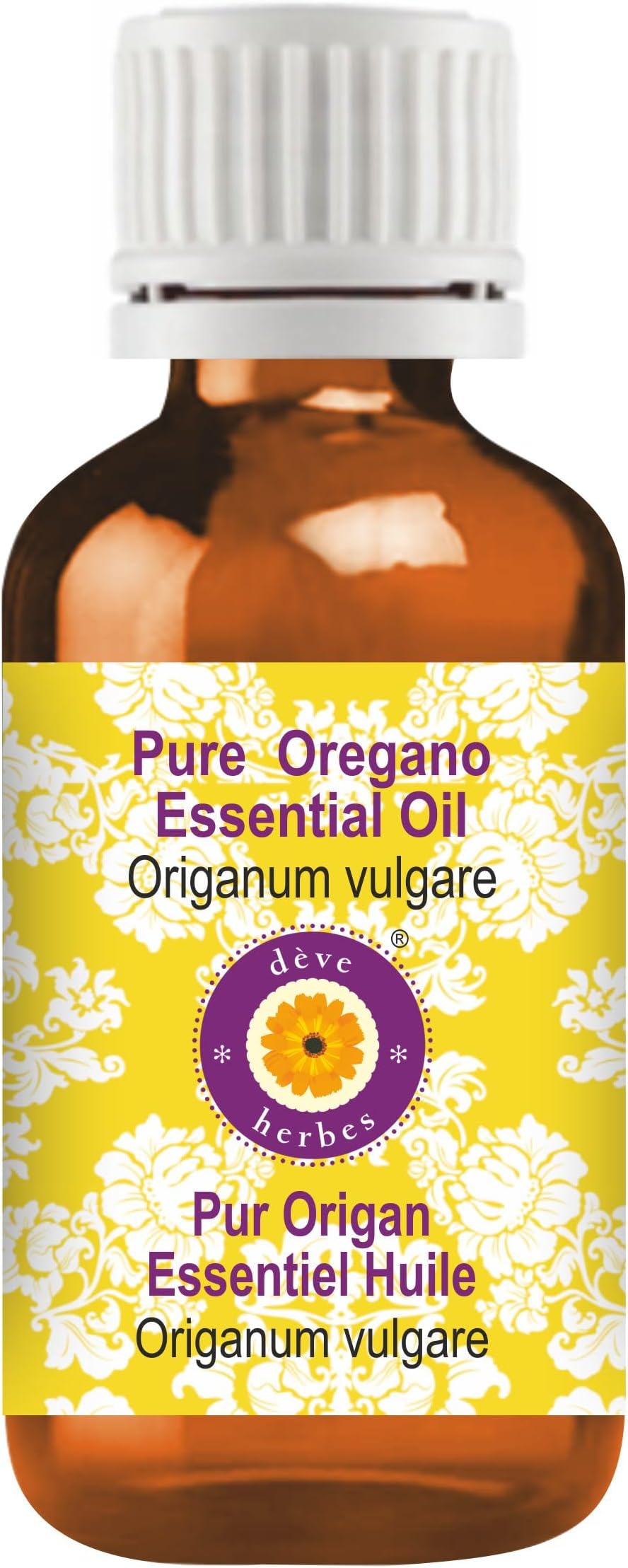 Deve Herbes Oregano Essential Oil (Origanum vulgare) Pure | Non-Sticky | Non-greasy | Lightweight | Men & Women | All Skin Types | Steam Distilled 15ml