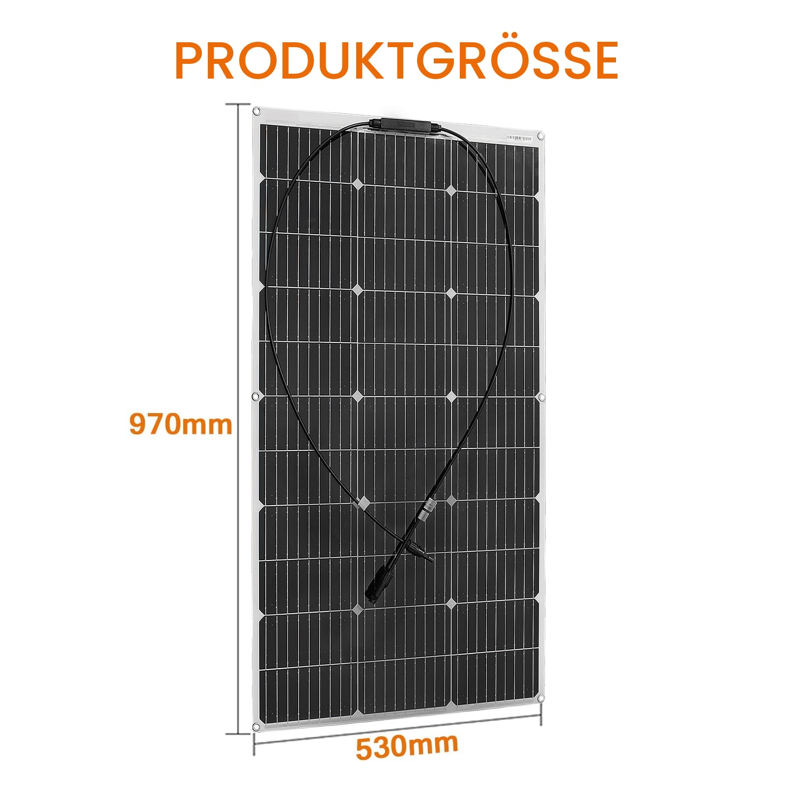Elastyczny panel słoneczny 100W 18V monokrystaliczny do 12V akumulatorów kampera łodzi balkonu