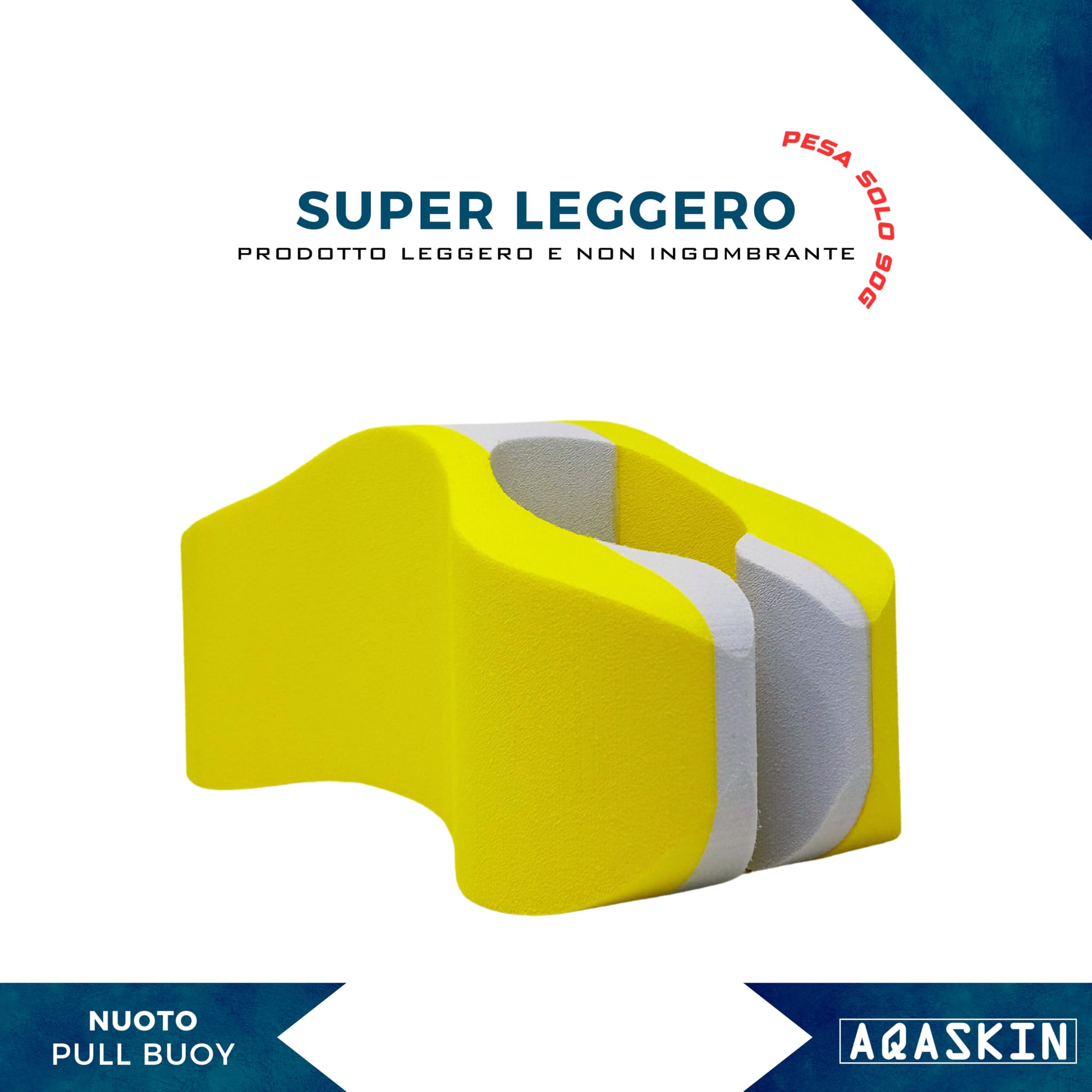 Pullbuoy Allineamento Caviglie/Polsi - Allenamento in Acqua per Gambe e Parte Superiore Del Corpo – Per Bambini ed Adulti - Unisex