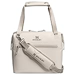 STANLEY All Day Julienne Midi Soft Cooler Bag and Lunch Box 12 Quarts | 20 Can Cooler with Handles and Strap | Stays Cold for Hours | Insulated Travel Bag with Zipper | BPA-Free | Cream