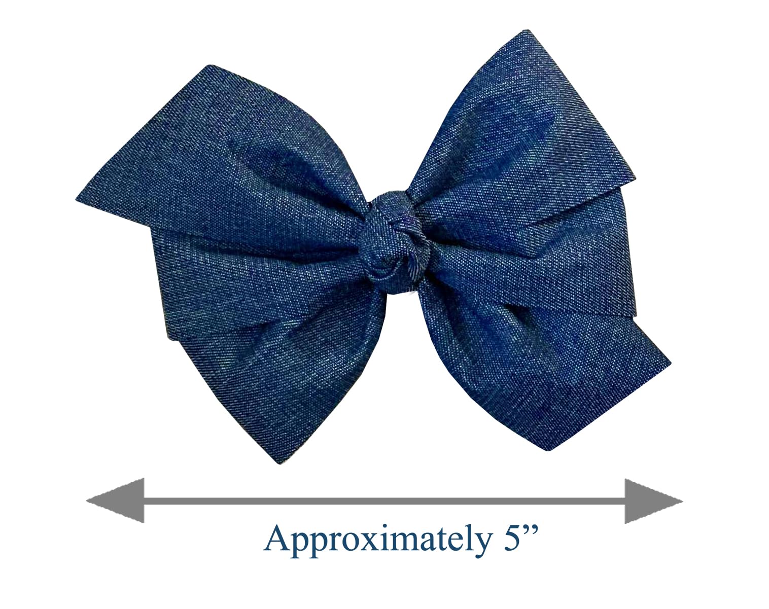 Amazon.com : WEBB DIRECT2U 5” Denim Blue Jean Hair Bow Alligator