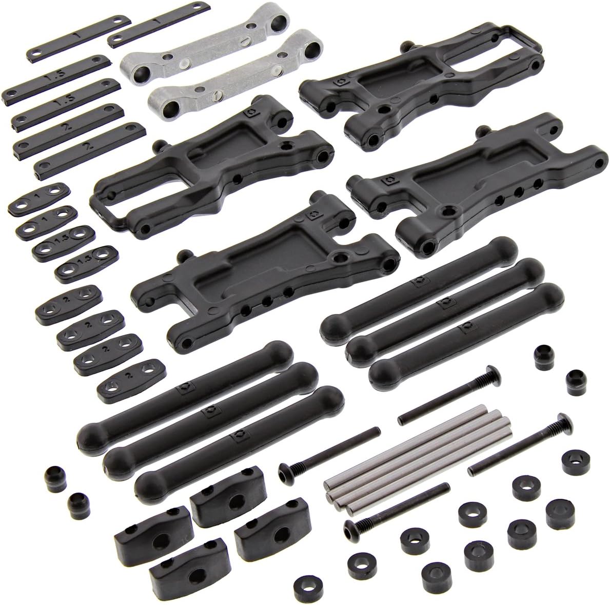 HPI 1/10 RS4 Sport 3 Drift Front & Rear Suspension ARMS, Pivot Blocks Hinge PINS