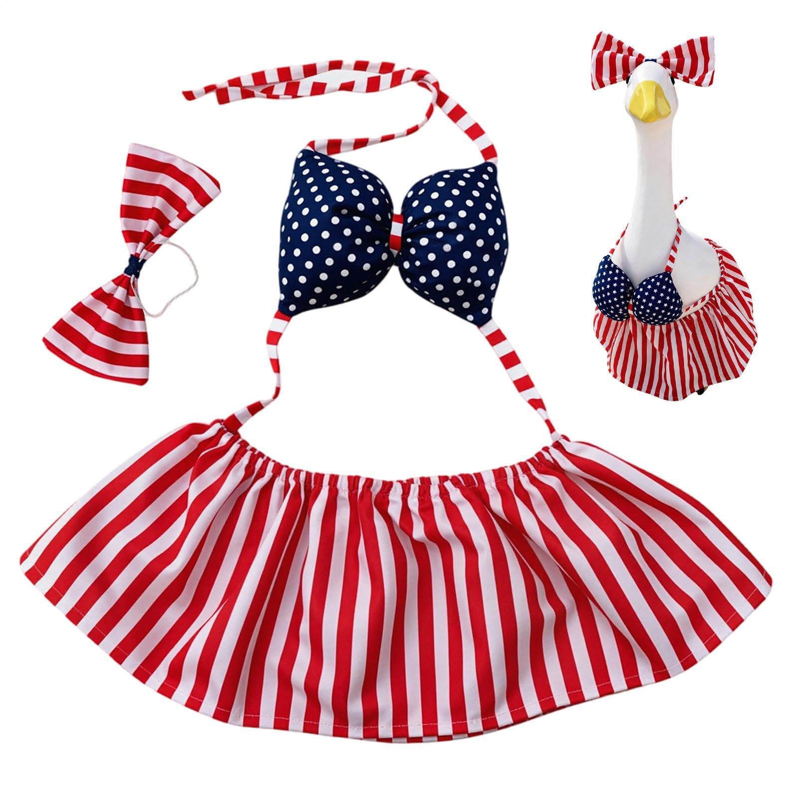 Tenues d'oie de porche de style patriotique pour vos décors de cour et patio