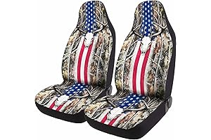 Deer Skull America Flag Camo Captain America Car Seat Covers