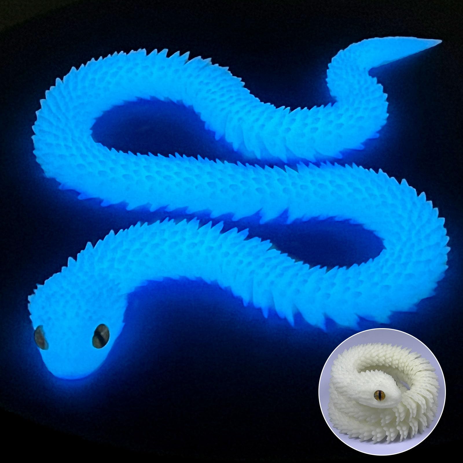 Amazon.com: Binvin 3D Printed Animals-Snake Viper,3D Printed Snake