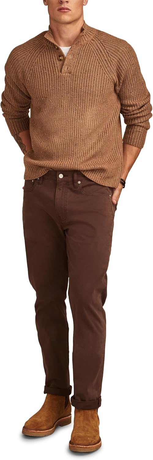 Lucky Brand Mens NEP 1/4 Mock Neck Sweater - Image 5