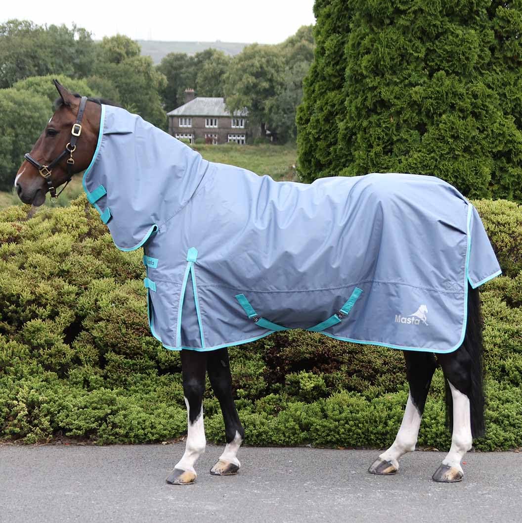 VentoMasta 600D Ripstop Breathable Turnout Rug – 0g Lightweight, Waterproof, Neck Wither Insert, Anti-Rub Lining & Shoulder Gusset