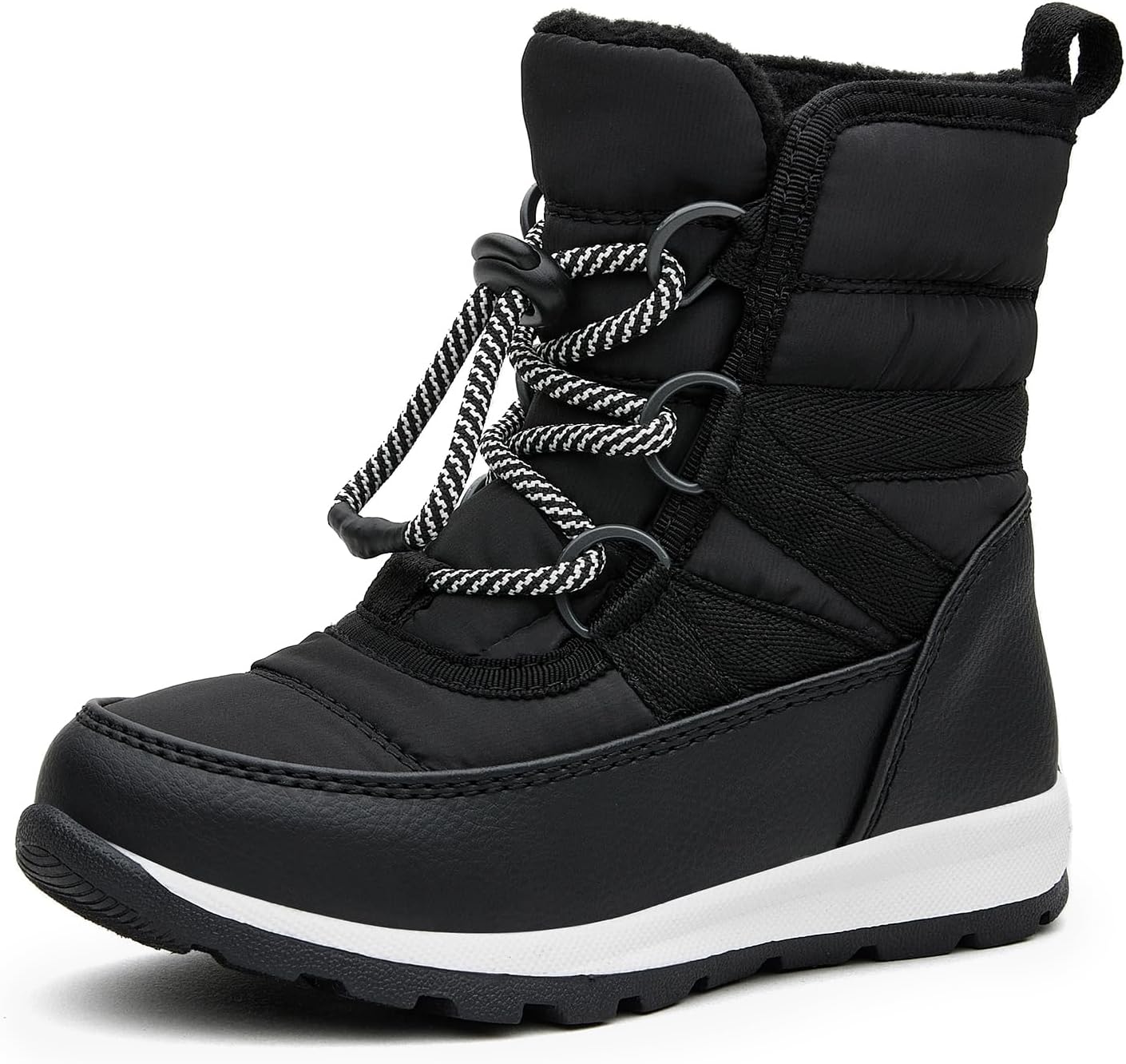EasyStar Girls Boys Winter Cold Weather Warm Easy on off Water Resistance Snow Boots