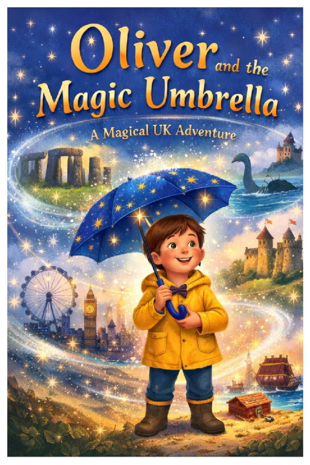 Oliver’s Adventure and the Magic Umbrella: A Picture Book Journey Through Britain