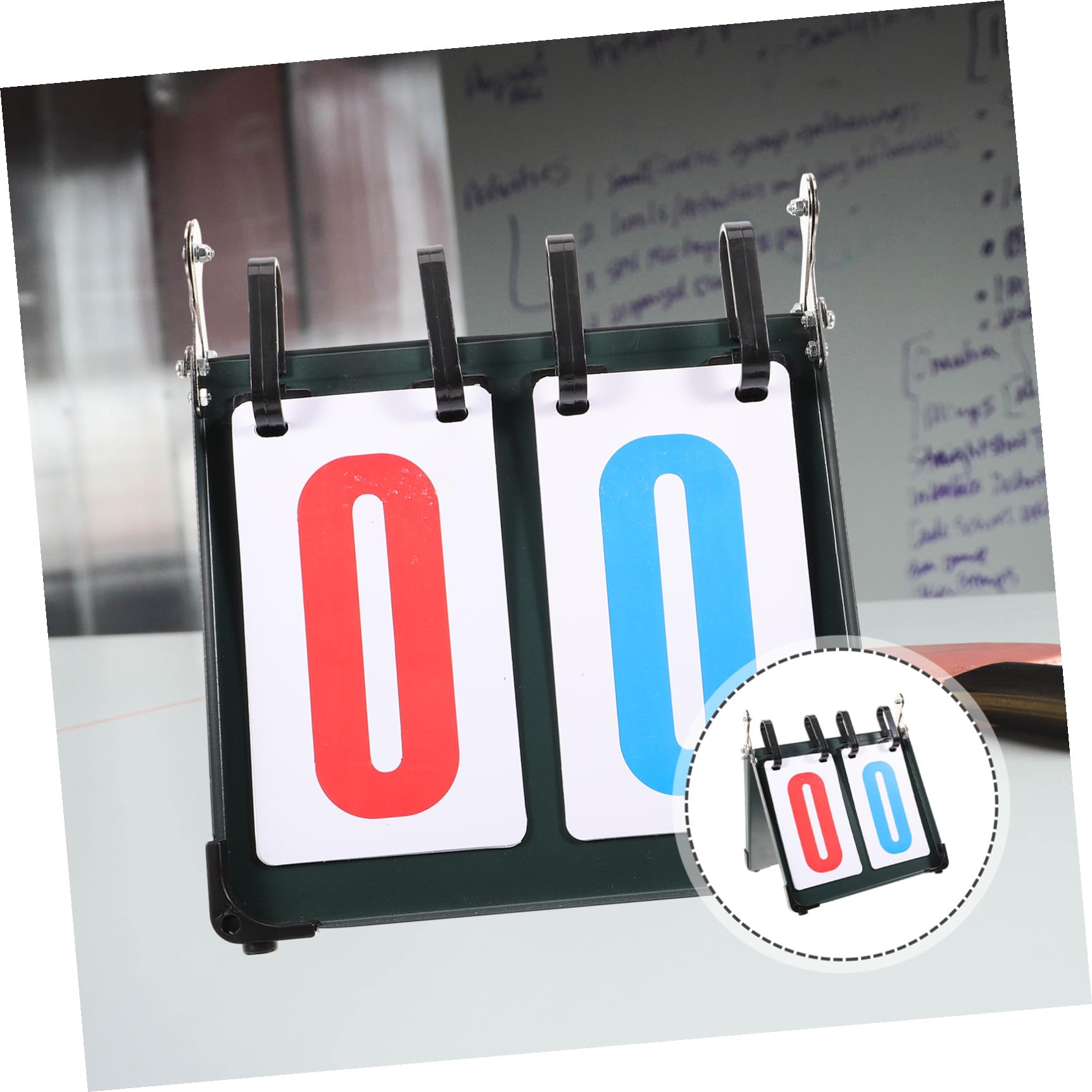 INOOMP Tabellone Segnapunti Portatile da Competizione in Acciaio | Struttura in Pvc e Lamiera, Lettura Immediata, Formato da Tavolo per Eventi Sportivi