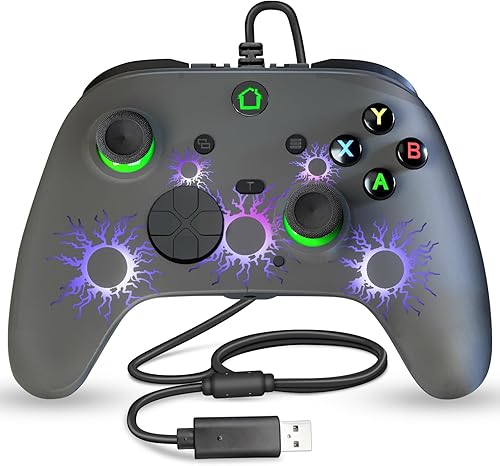conwin Wired Xbox One Game Controller, Enhanced Game Controller Compatible with Xbox One SeriesPC,Gaming Controller with Programming Keys,Dual