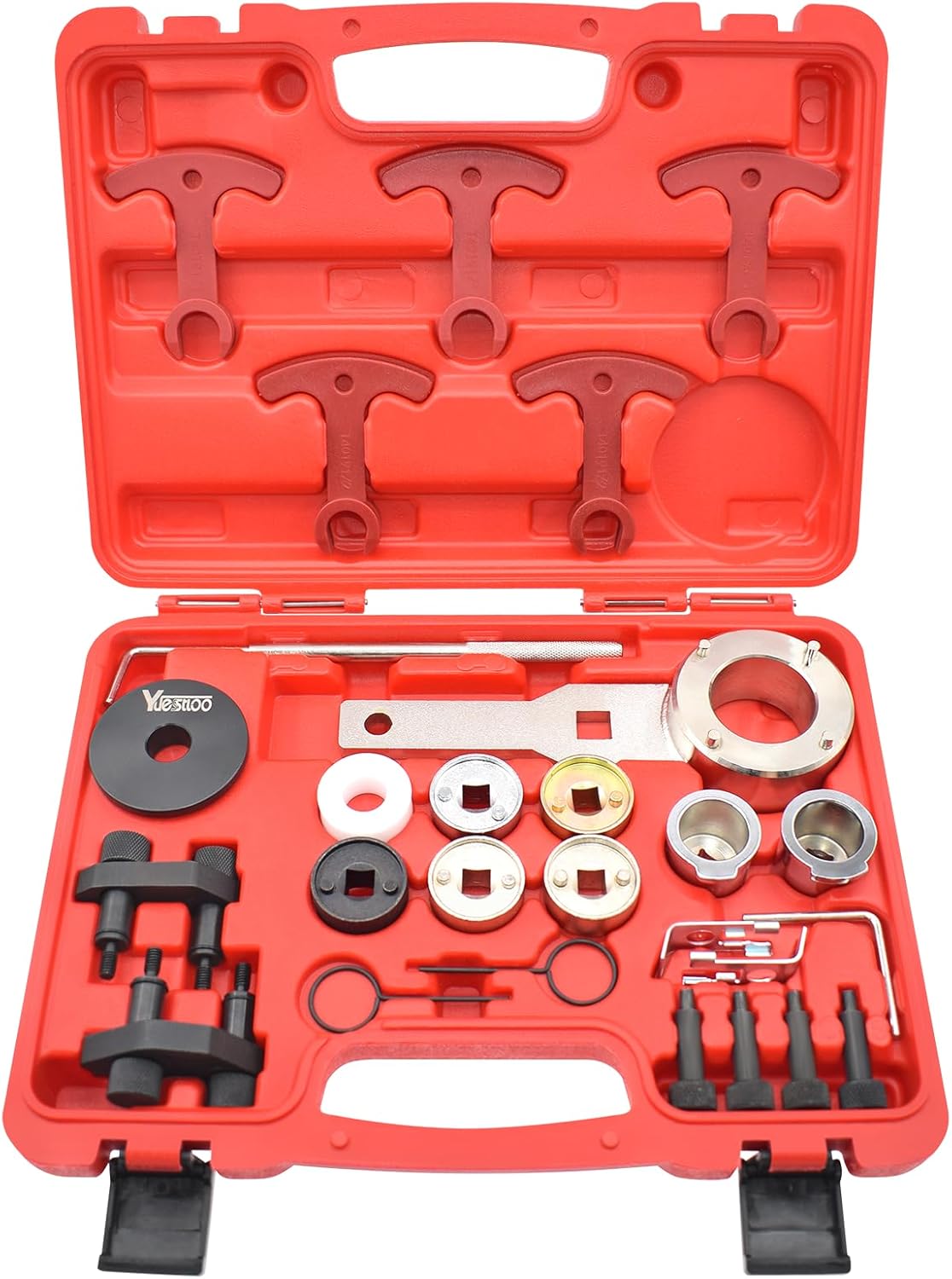 EA888 Camshaft Crankshaft Engine Timing Tool Kit, Compatible with Audi VW VAG 2006-2018 1.8 2.0 TSI TFSI Engine, T10354 T10355 T40271 T10352 T10368 T40196 T40191 T40267 T40266 T40011, 27Pcs