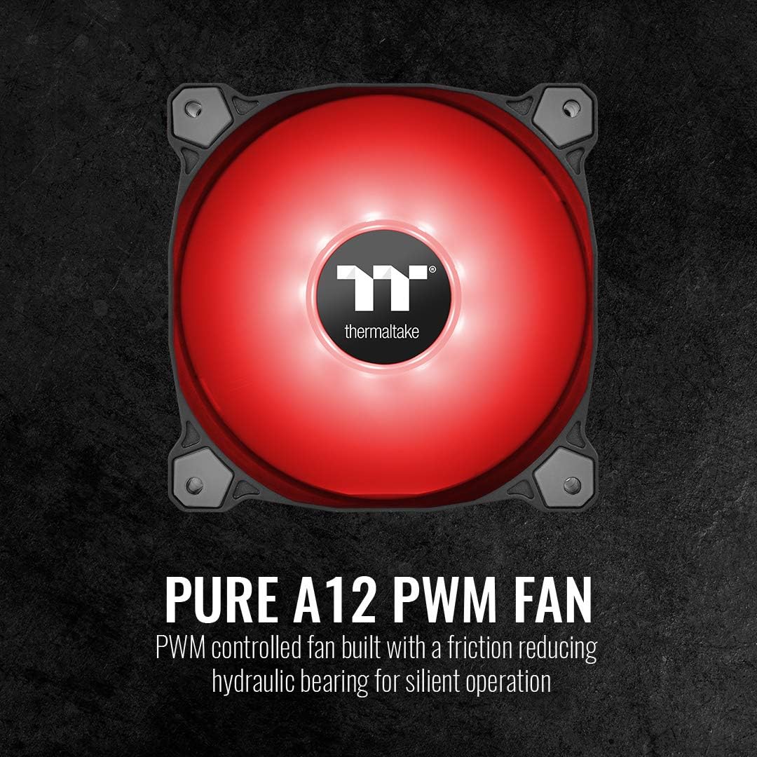 Hot Deals Thermaltake 120mm Pure A12 PWN Case Fan (Single Pack)-Red CL-F109-PL12RE-B Flash Sale Thermaltake 120mm Pure A12 PWN Case Fan (Single Pack)-Red CL-F109-PL12RE-B