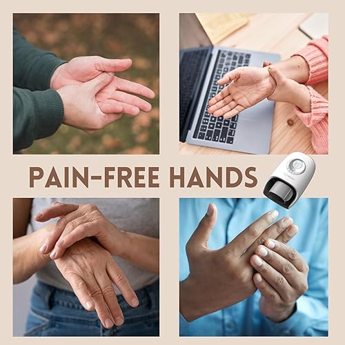 Miniatura 9 de Masajeador de manos con calor y compresión para artritis y túnel carpiano, entumecimiento de los dedos, circulación, alivio del dolor, de muñeca a