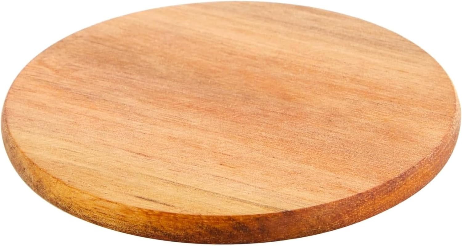 Juvale Round Acacia Wood Coasters - 8 Pack, 4 in, Brown - Drink Coasters for Coffee & Dining Table Decor - Bar & Home Bar Accessories - Wood Decor - Image 8
