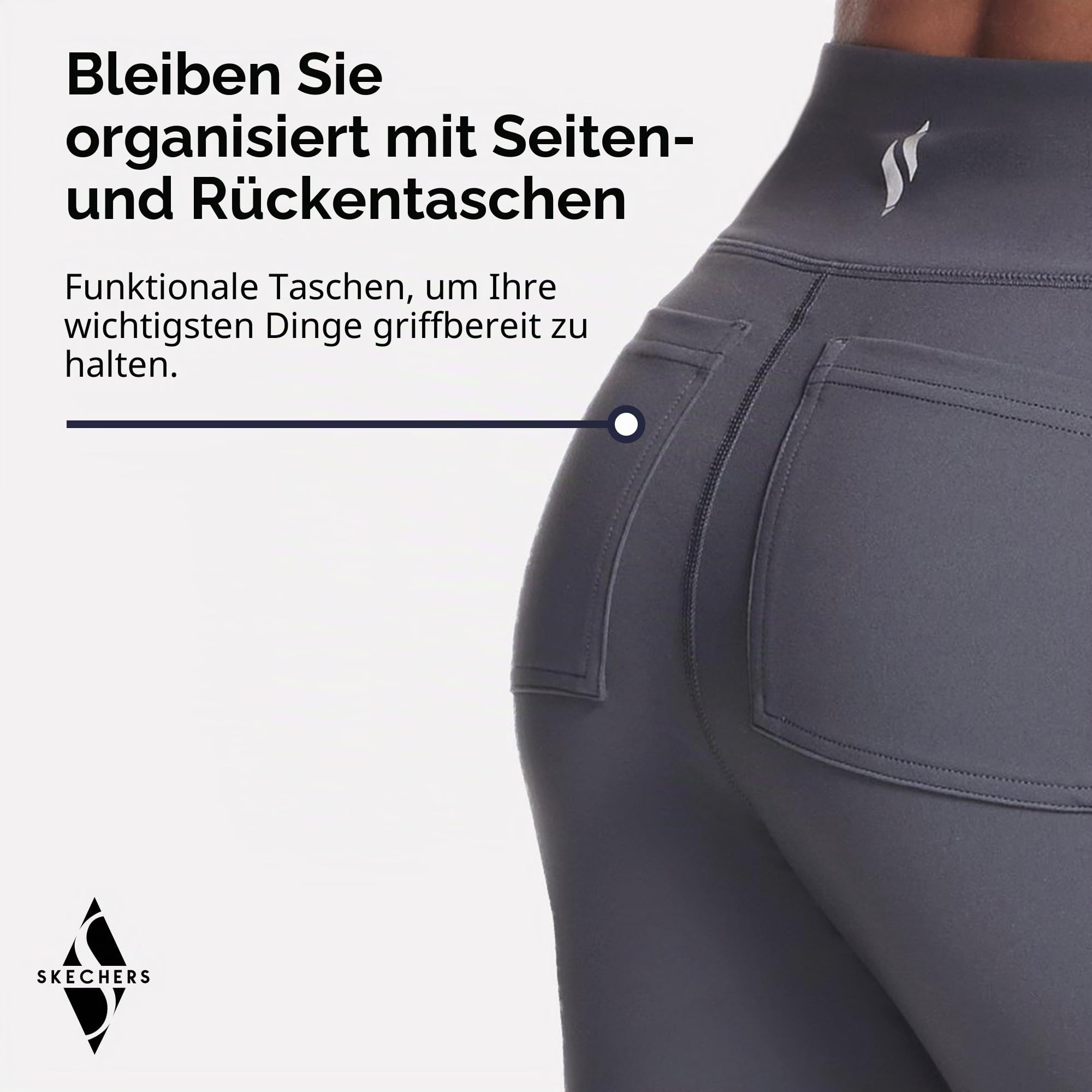 Skechers Go Walk Damen-Joy-Hose mit hoher Taille – Bild 7