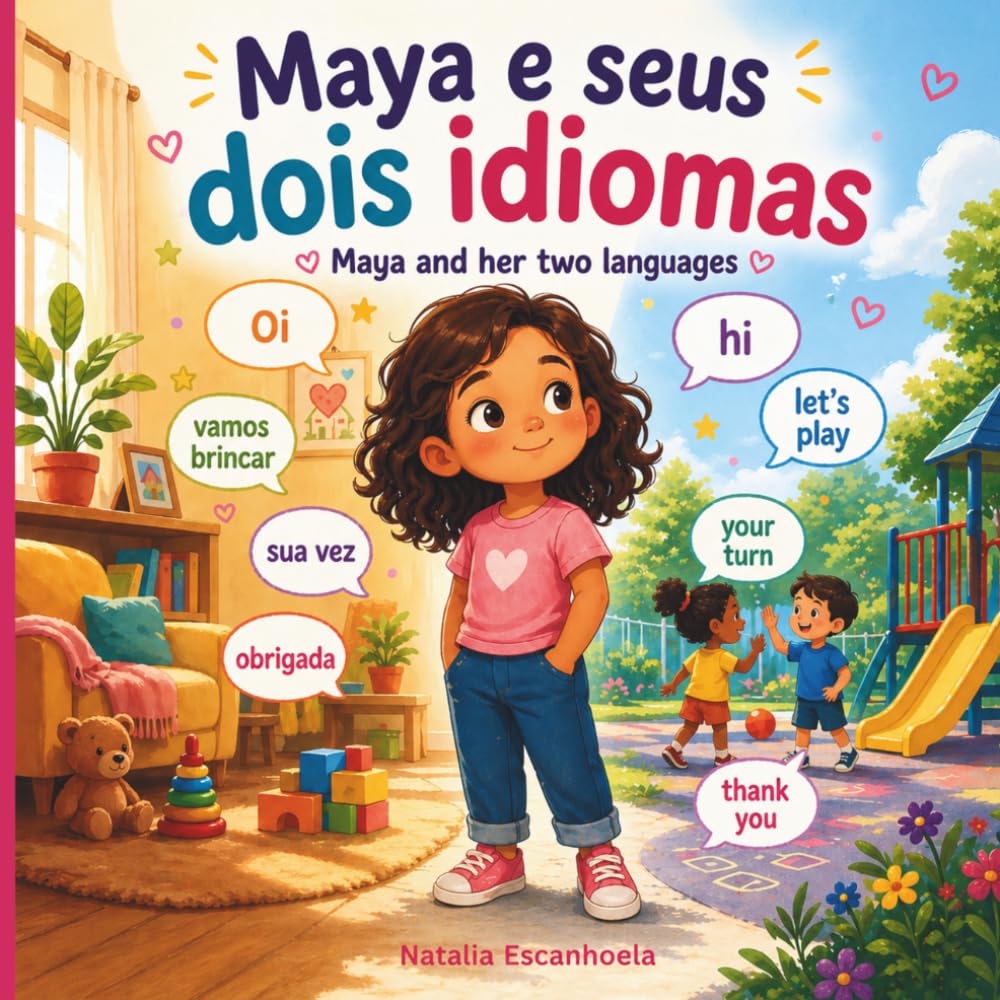 Maya e Seus Dois Idiomas / Maya and Her Two Languages: Livro Infantil Bilíngue Sobre Crescer Entre Português e Inglês, Confiança e Pertencimento / ... and English, Confidence and Belonging