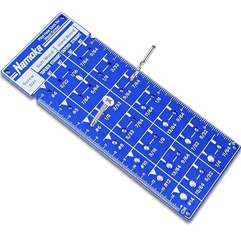 Screw Size Chart & Drill Bit Gauge, Laser-Etched 6061 Aluminum