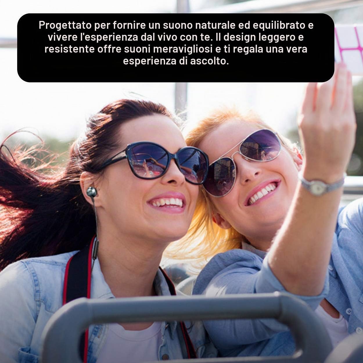 PHILIPS Auricolari in-ear con cavo professionale, con microfono e bassi potenti, audio ad alta risoluzione, vestibilità comoda, auricolari leggeri con microfono
