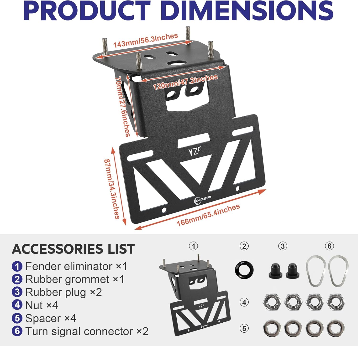 YZF R3 Fender Eliminator YZF R3 Tail Tidy Fit With OEM Lights R25 MT03 License Plate Bracket Holder For YZFR25 MT03 MT-03 MT-25 2014 2015 2016 2017 2018 2019 2020 2021 2022 2023 2024