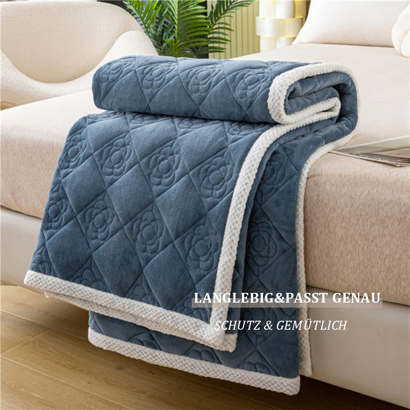Matratzenschoner Fleece Mattress Protector 120 x 200 cm Gurt matratzenpolster, Atmungsaktiv und Geräuschlos, Ultraweiche Gebürstete Mikrofaser, Waschmaschinenfest Grau