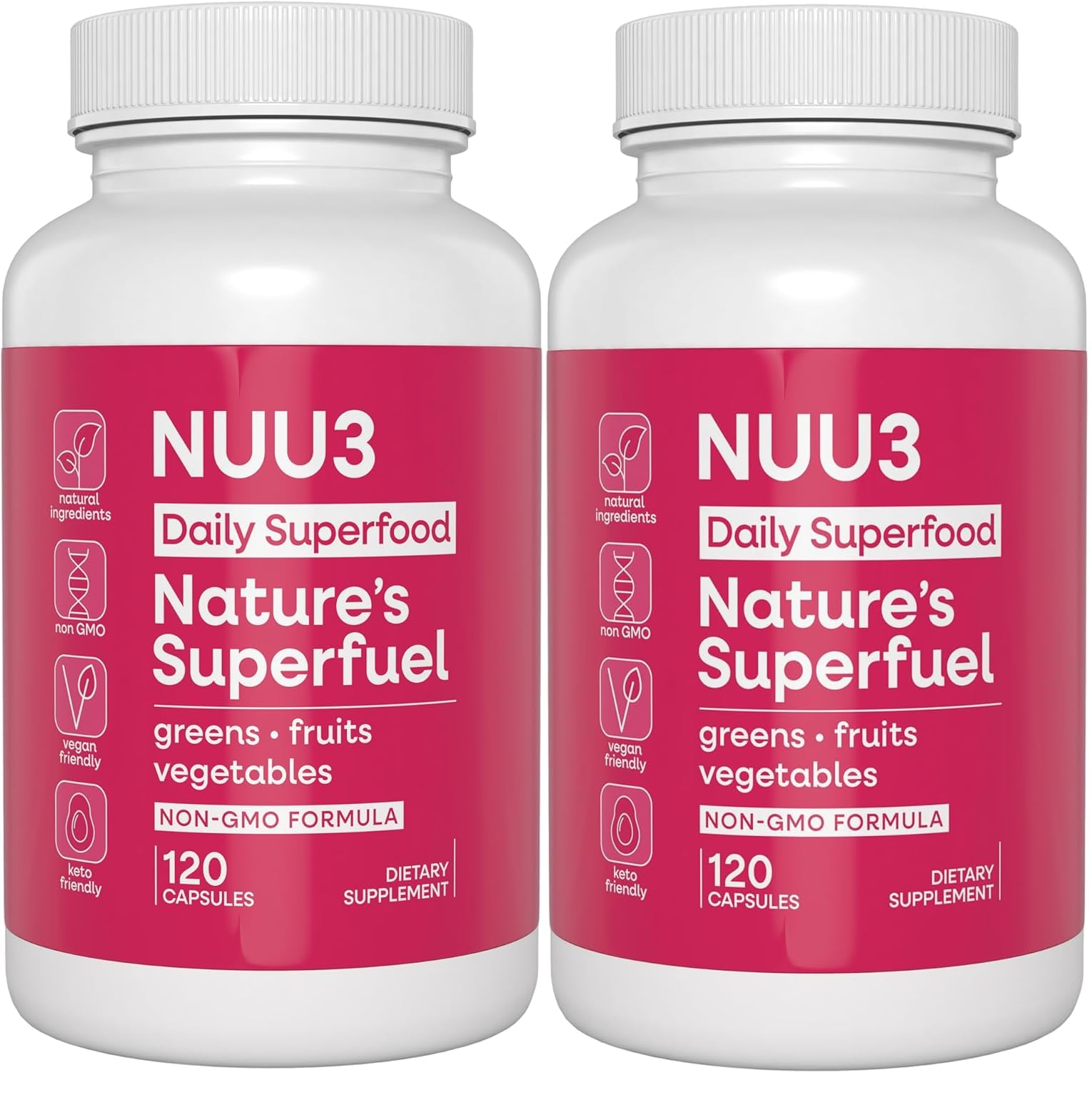 Nature’s Superfuel - Fruits & Veggies Capsules for Men & Women - Nutritional Support for Immunity, Wellness, Active Lifestyle & Gut Health - Vitamins Minerals & Antioxidants - 120 Capsules — Amazon image 7