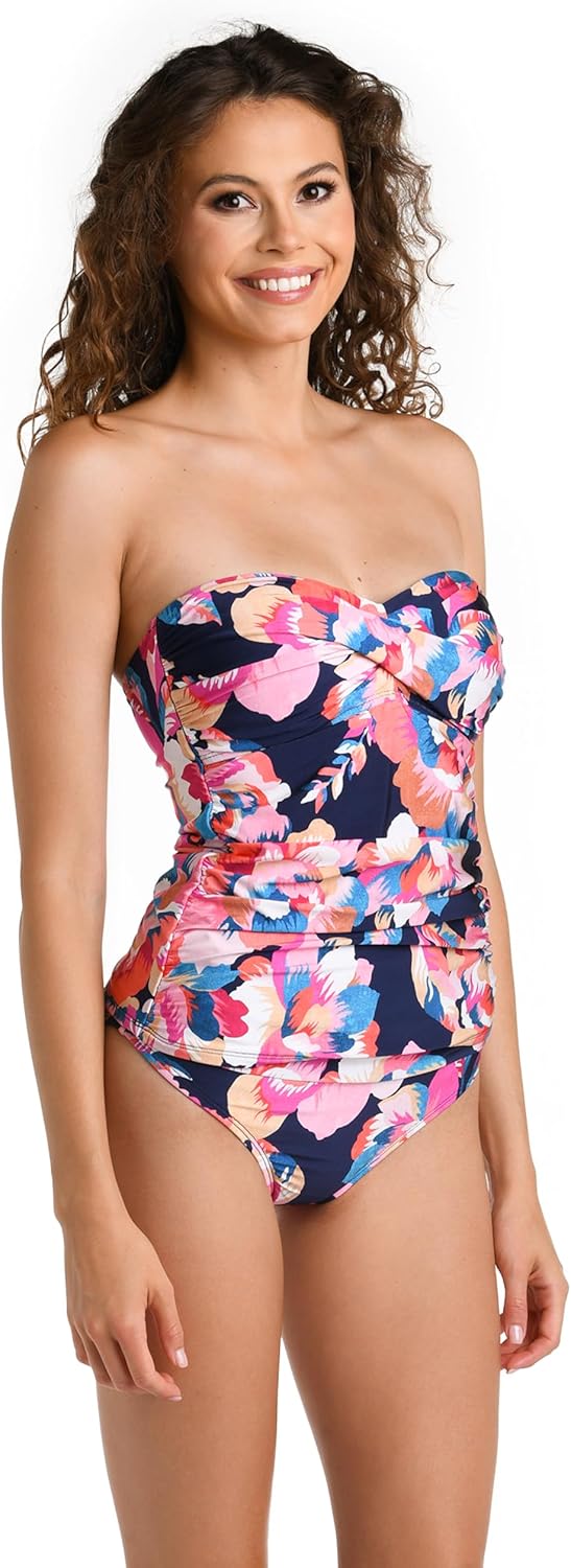 La Blanca Womens Shirred Band Hipster Swimsuit Bottom - Image 3