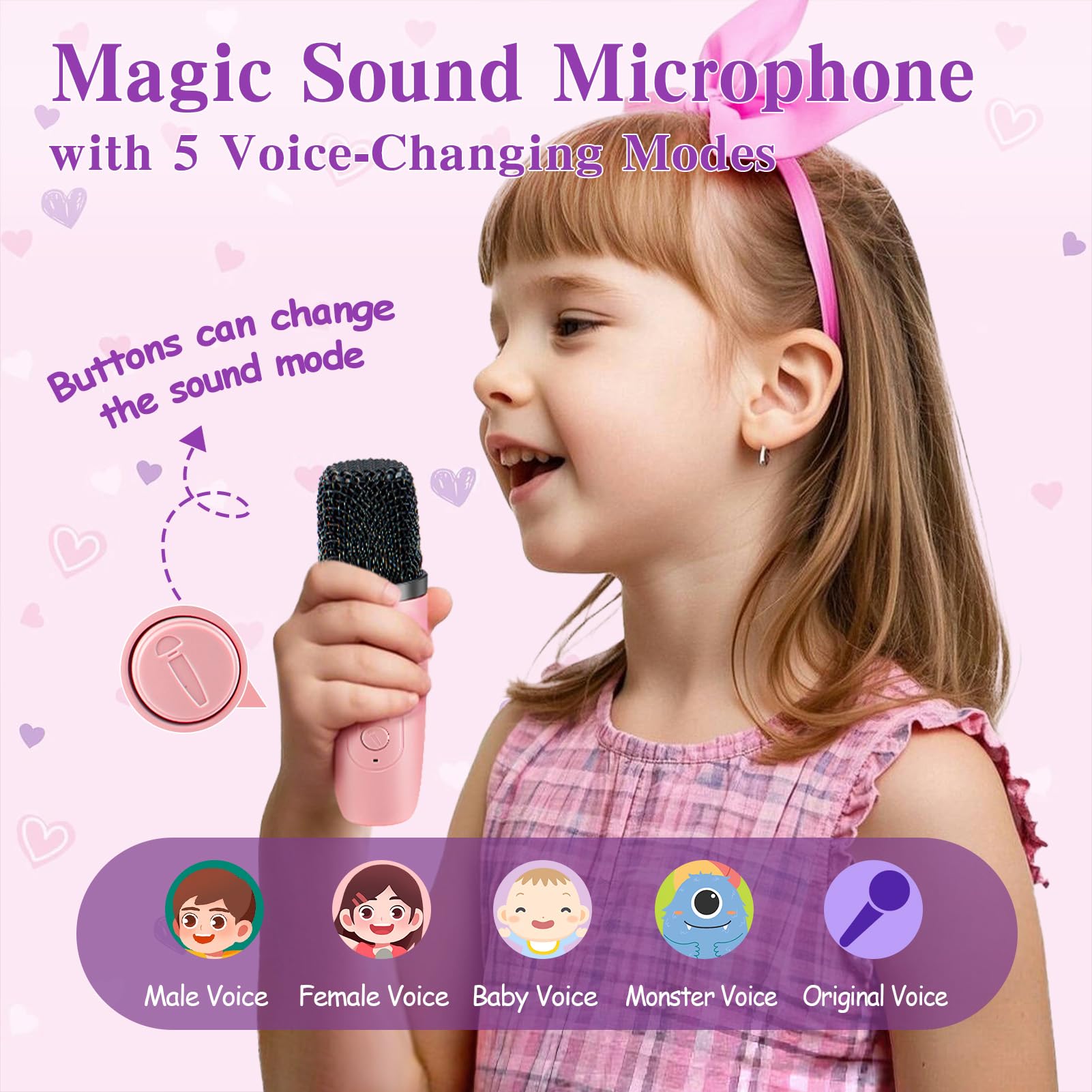 Einhorn Geschenke für Mädchen 6 7 8 9 10 Jahren Karaoke Maschine Kinder Mikrofon mit Lautsprecher Leuchtende Kuscheldecke Einhorn Nachtlicht Stirnband Armband Geburtstag Geschenk Mädchen Spielzeug