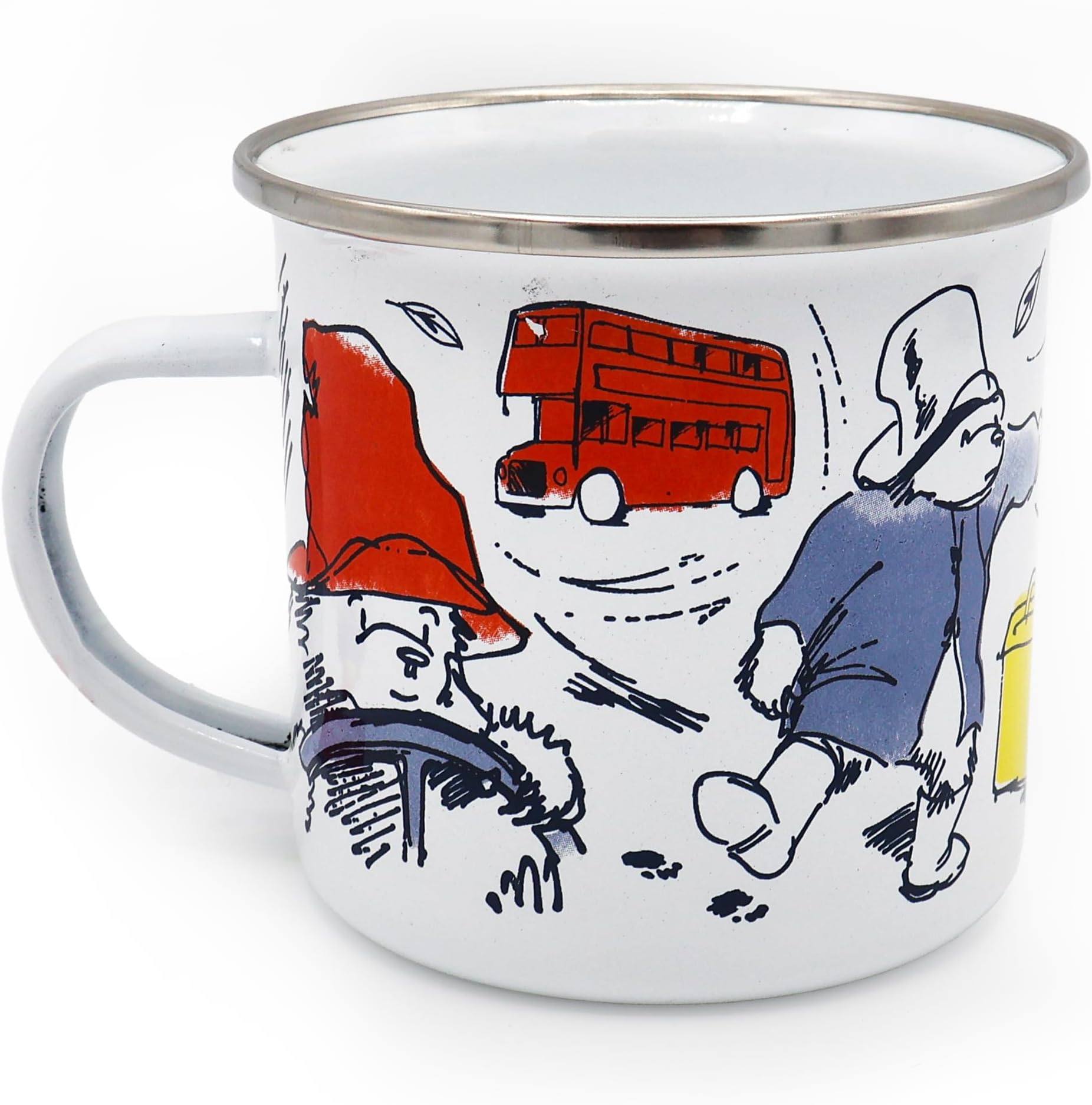 Robert Frederick Paddington Enamel Mug | Classic Bear Design | 320ml Durable Camping Mug | Dishwasher Safe Gift for Paddington Bear Fans