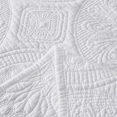 Miniatura 8 de Brandream Juego de ropa de cama de medallón de lujo, tamaño King, juego de edredón de algodón para casa de campo, juego de colcha tamaño Queen de