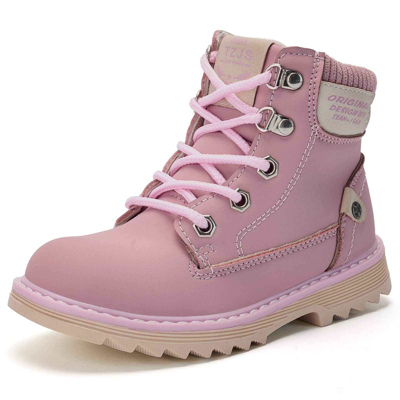 TZJS Kinderstiefel Jungen Mädchen Mit Reißverschluss,Wasserdicht Rutschfest Leicht Übergangsschuhe Für Herbst Winter,Wanderschuhe Halbschuhe Stiefeletten