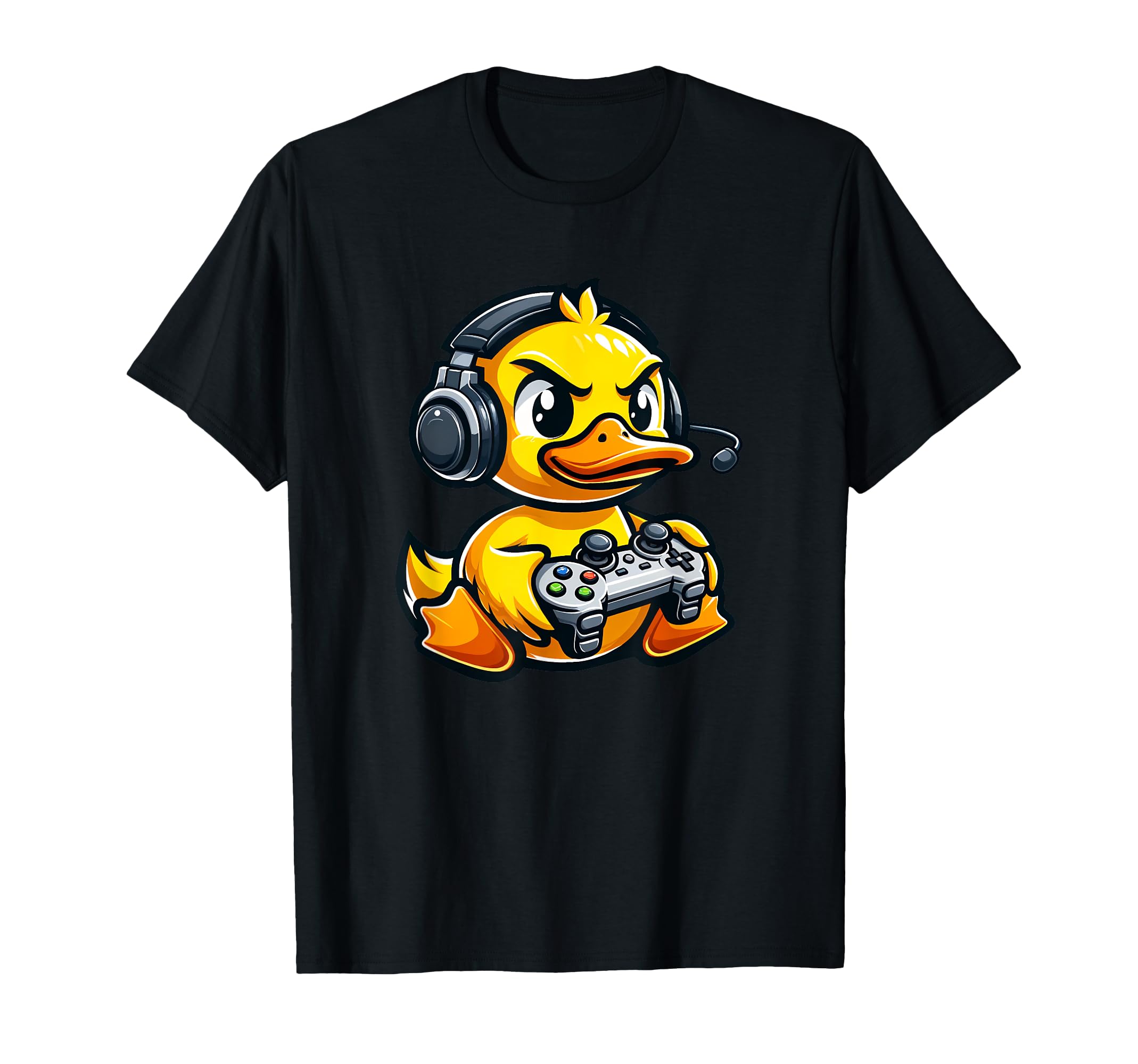 Funny Duck Gamer Video Games Boys Girls Kids T-Shirt