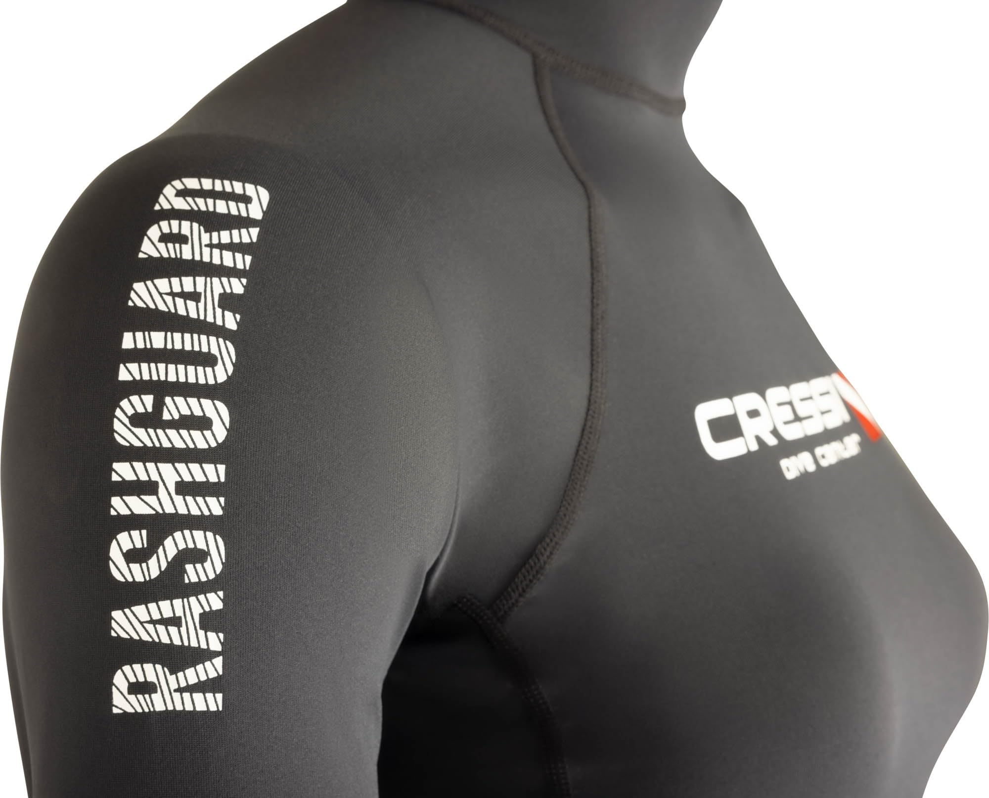 CRESSI Rash Guard Lady Long SL Black Dive Center T-Shirt de Protection pour Femmes à Manches Longues Femme (Lot de 1)