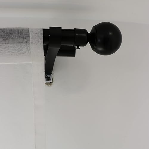 Miniatura 6 de SLOW SOUL Juego de 2 paneles de cortinas traslúcidas de lino sintético semitransparente con flores blancas para ventana, cortinas bordadas para