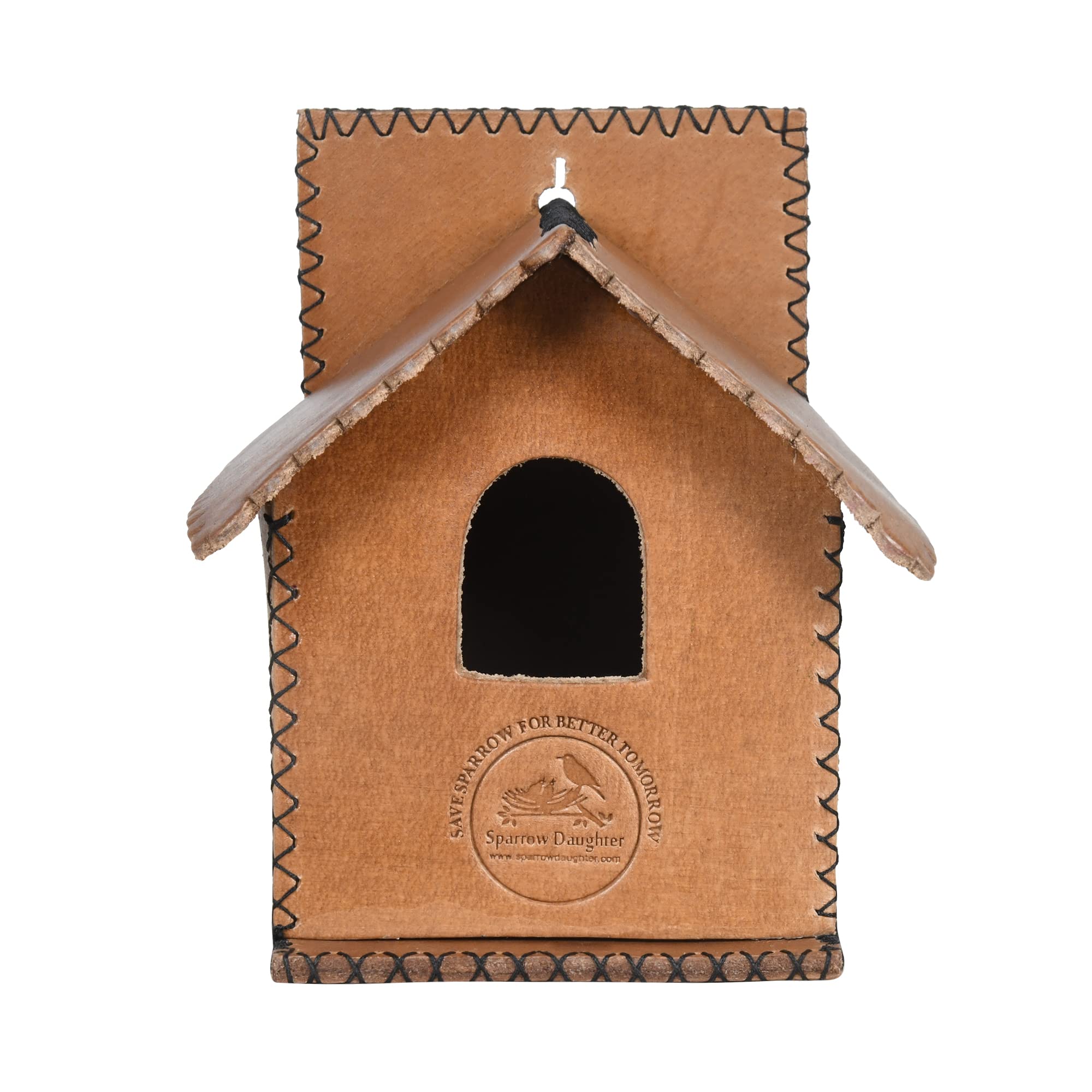 Sparrow daughter Small Hut Birdhouse Handcrafted Sparrow for All Small Birds