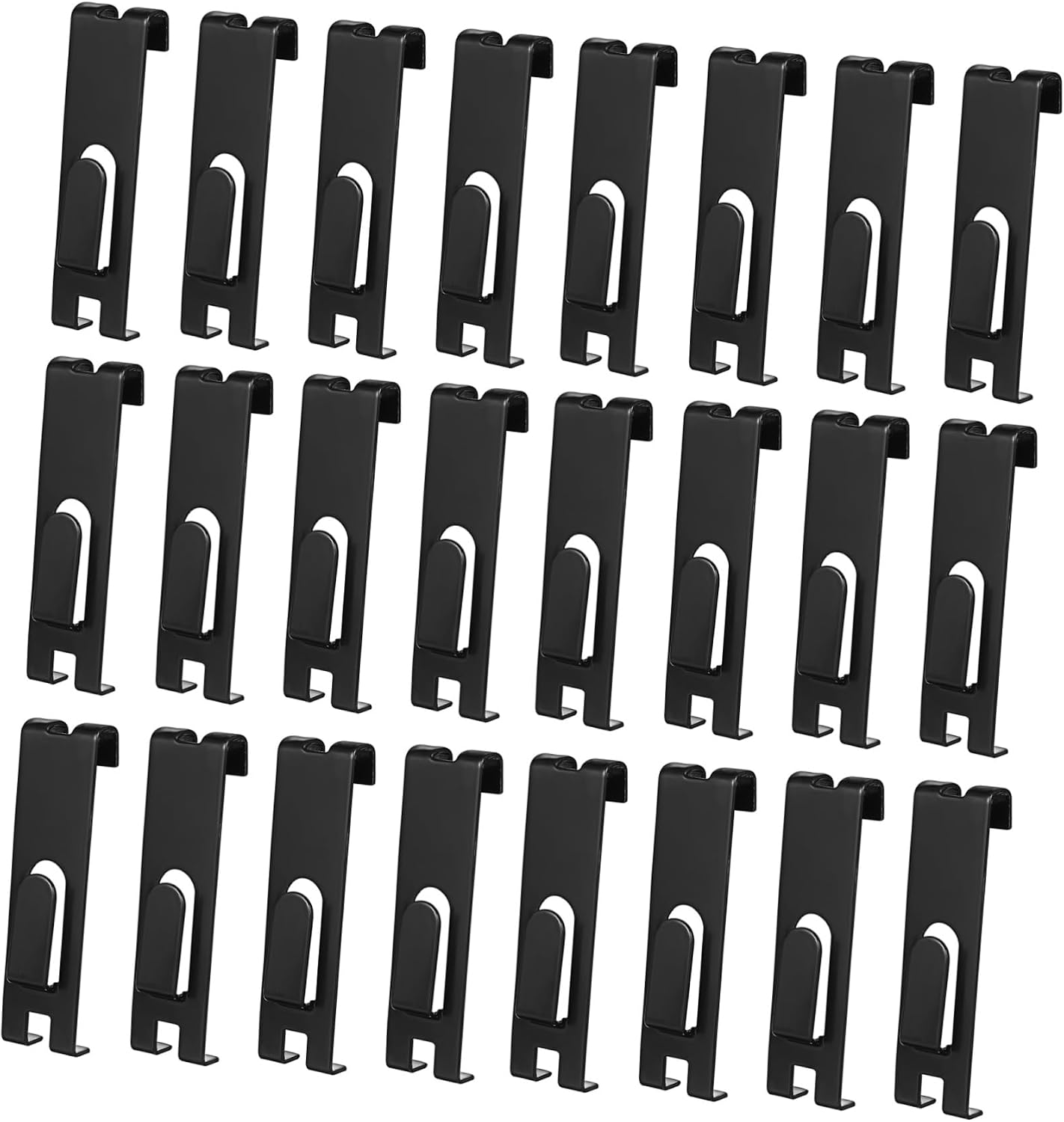 BESTOYARD 30pcs Heavy Duty Metal Grid Wall Hooks for Organizing Displays Easy Installation Grid Panel Hangers for Retail and Home Use Sturdy Construction for Pictures and Artworks