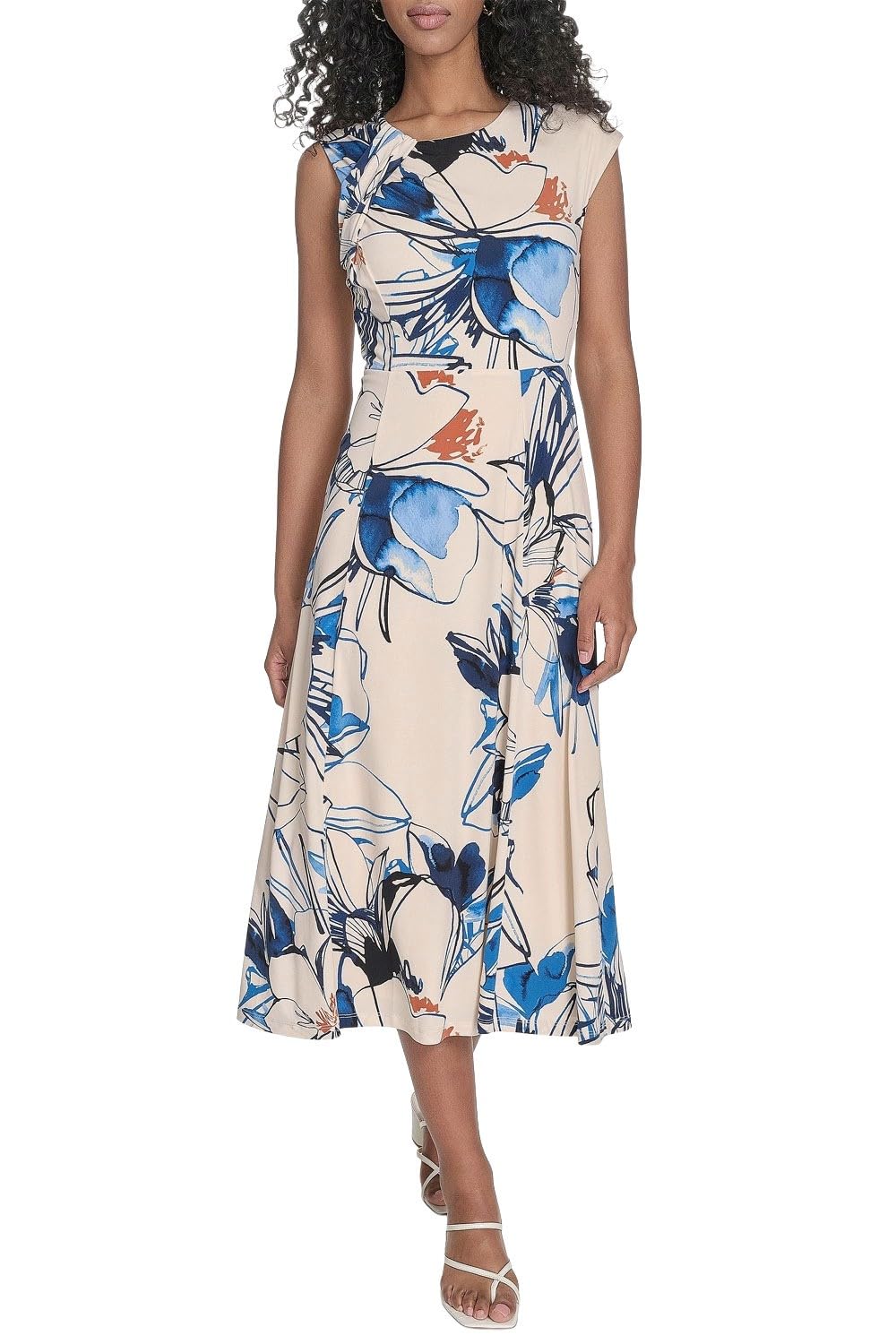 Robe extensible Calvin Klein en maille imprimée haut de gamme