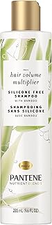Pantene Nutrient Blends Bamboo Hair Volume Multiplier Silicone Free Shampoo for Fine, Thin Hair, 285 Ml