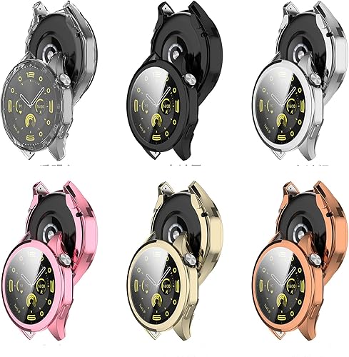 Miniatura 3 de Paquete de 6 fundas de TPU suave con protector de pantalla compatible con Huawei Watch GT4 de 1.812 pulgadas (1.811 in), funda protectora para