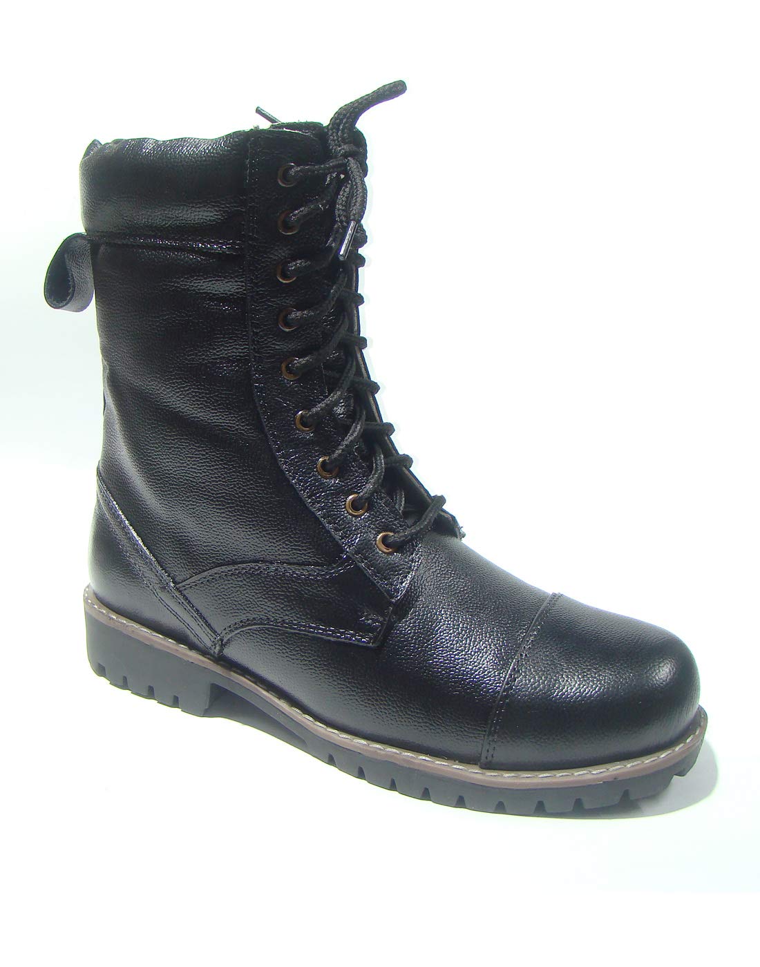 Army High Ankle Combat,Trekking, Hiking and Biker Leather Boots with High Performance Rubber Sole. Sizes 5 to 12 Available for Men. Article-603A (Numeric_7) Black (B08D8KPBXF) Amazon Price History, Amazon Price Tracker