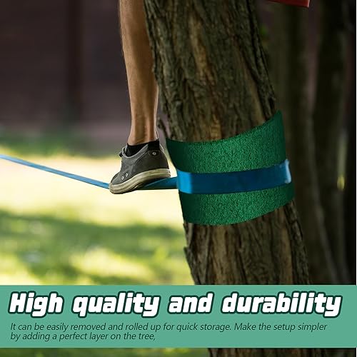 Miniatura 5 de Kit de protectores de árbol para Slacklines, protector de tronco de árbol, protector de árbol, envoltura de fieltro antideslizante para árbol al