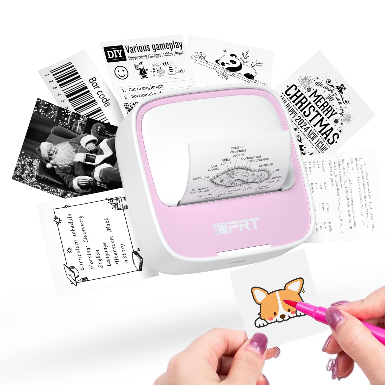 Portable Sticker Printer Mini Thermal Sticker Printer - Portable Label ...