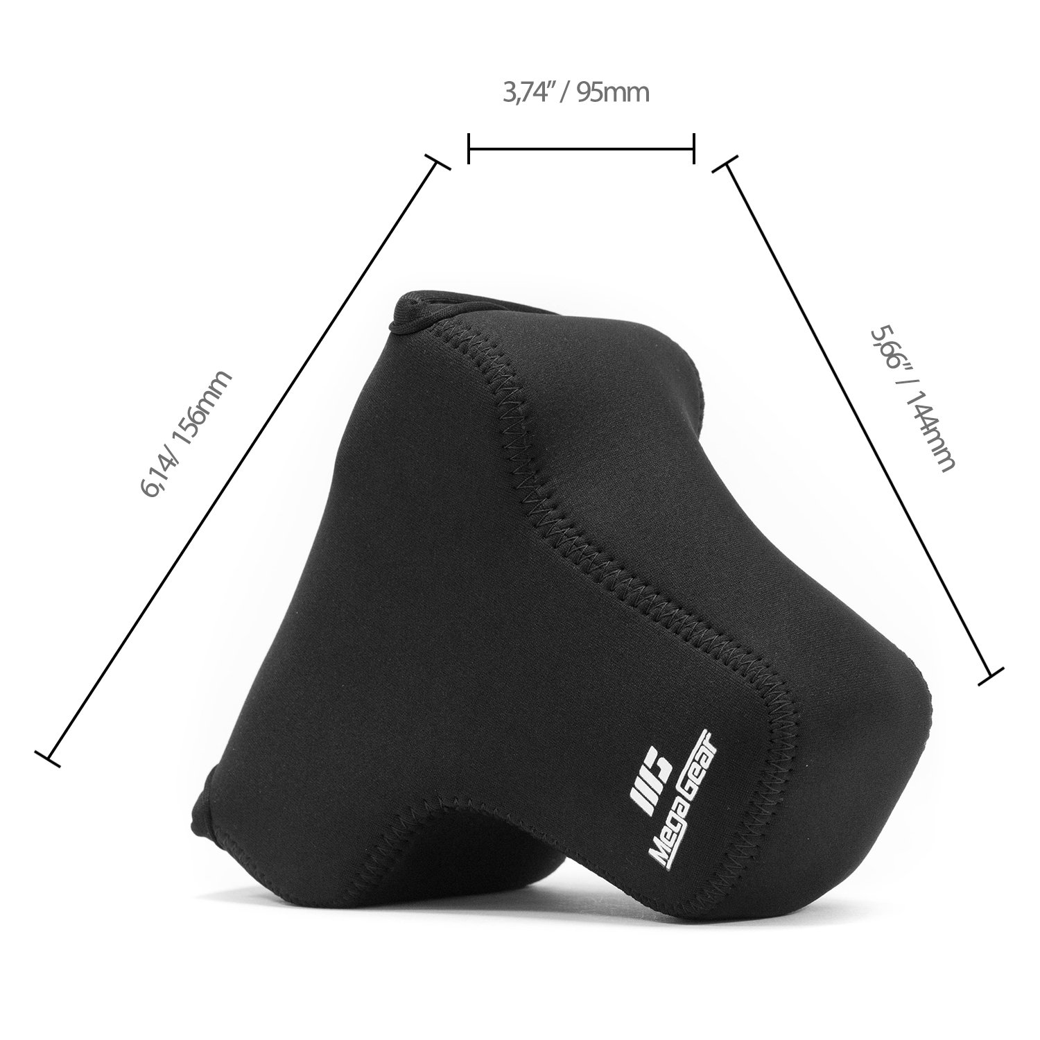 MegaGear Custodia ultra leggera in neoprene per fotocamera compatibile con Panasonic Lumix DMC-GX8 (14-140 mm)