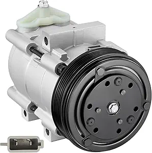 BDFHYK 58167 Air Conditioning A/C Compressor with Clutch Compatible with Ford F-150 2002-2003, F-250 F-350 F-450 F-550 Super Duty, 4.6L 5.4L 6.8L 2002-2007