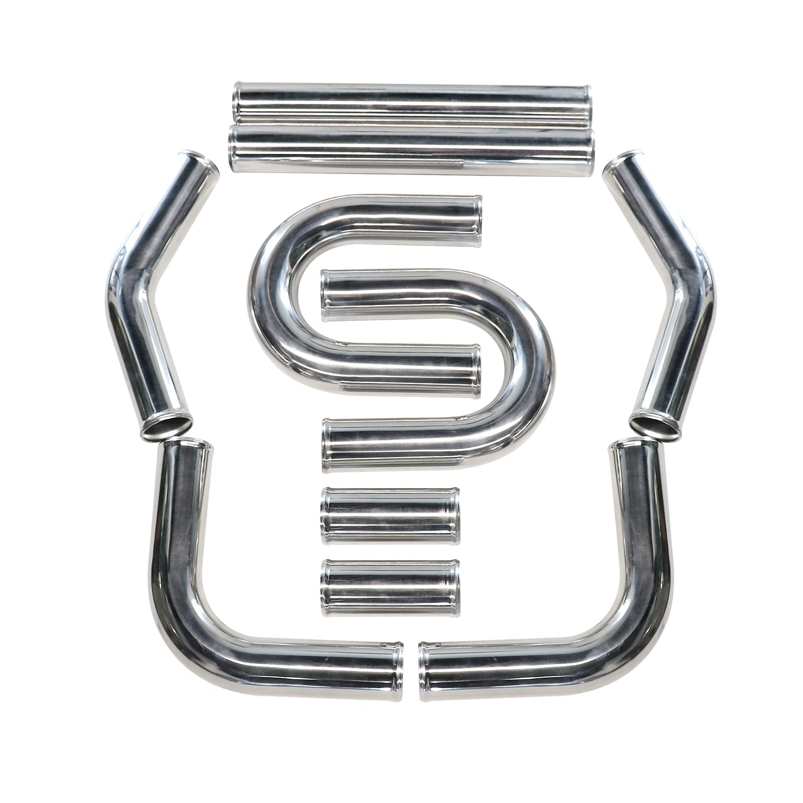 社外アルミインタークーラーアルミパイピング