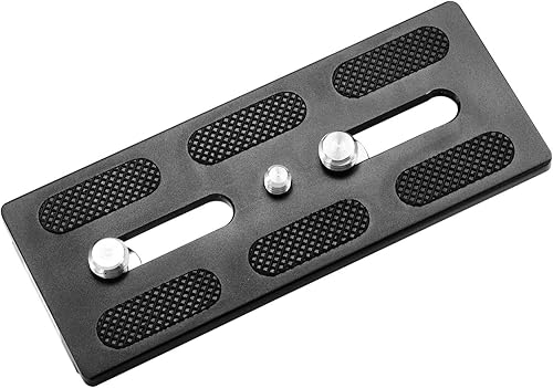 Miniatura 3 de Trípode Arca Placas 4.724 in Placa de liberación rápida Universal Arca-Swiss estándar para cámara trípode cabeza de bola con tornillo de 1/4 y 3/8